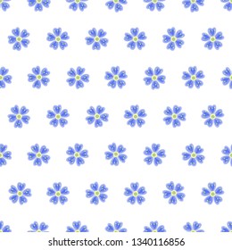 Seamless pattern with  flowers for fabric, textile, wrapping paper, card, invitation, wallpaper, web design, background. Elements isolated on background.