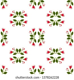 Seamless pattern with  flowers for fabric, textile, wrapping paper, card, invitation, wallpaper, web design, background.