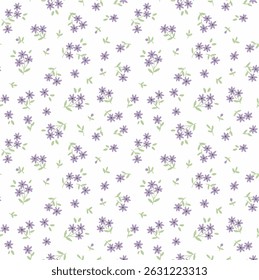 Seamless pattern with flowers. Fashion print . Vector illustration.