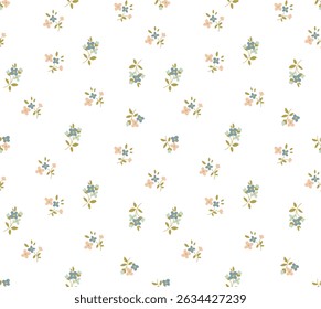 Seamless pattern with flowers. Fashion print . Vector illustration.