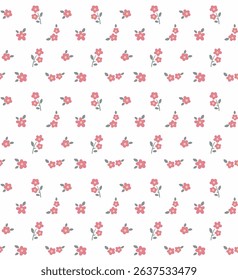 Seamless pattern with flowers. Fashion print . Vector illustration.