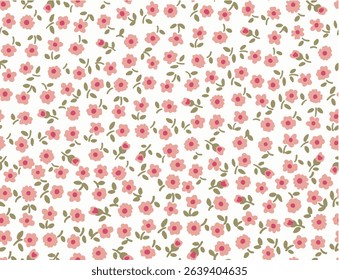 Seamless pattern with flowers. Fashion print . Vector illustration.
