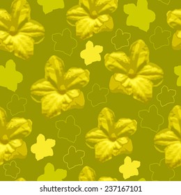 Seamless pattern with flowers. Floral background. Artwork for textiles, fabrics, souvenirs, packaging and greeting cards.