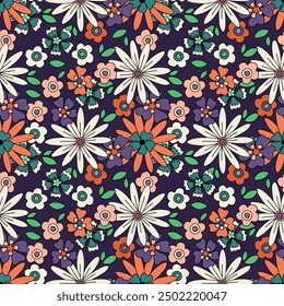 Motif harmonieux de fleurs.  Conception florale et feuillage pour l'automne, Thanksgiving, automne, été. 