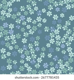 Seamless pattern with flowers. Floral gentle spring background. Flourish ornamental texture with summer flowers.