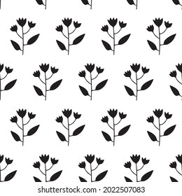 Seamless pattern with flowers. Floral print. 
