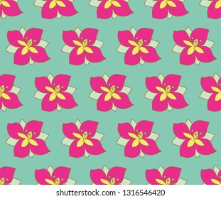 Seamless pattern with flowers, floral style, decorative