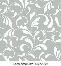 Seamless pattern with flowers. Flowery background. 