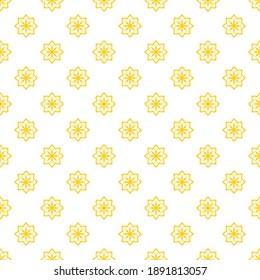 Seamless pattern of flowers. Geometric floral background.