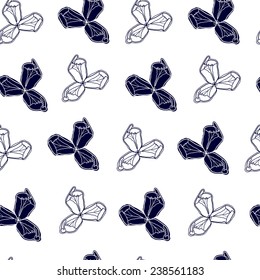 Seamless pattern with flowers. Hand drawn floral background. Artwork for textiles, fabrics, souvenirs, packaging and greeting cards.