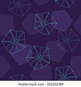 Seamless pattern with flowers. Hand drawn floral background. Artwork for textiles, fabrics, souvenirs, packaging and greeting cards.