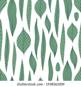 Seamless pattern with flowers and leaves. Creative floral texture. Great for fabric, textile Vector Illustration