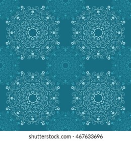 seamless pattern with flowers and leaves vector