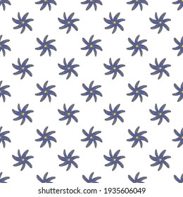 Seamless pattern with flowers. Minimalists modern style background for wallpaper, textile, stationery.