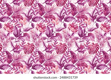 Seamless pattern with flowers on background, floral illustration in modern style.  Floral pattern for invitations, cards, print, gift wrap, manufacturing, textile, fabric.