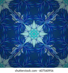Seamless pattern with flowers on motley background. Vector illustration of flowers.