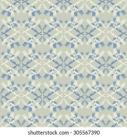 Seamless pattern with flowers on red background. Vector illustration.