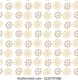 Patrón sin foco con flores sobre un fondo blanco.Diseño hermoso bebé sin costura,
flor de primavera colorida sobre fondo vectorial de ilustración sin costura.