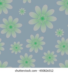 Seamless pattern with flowers. Ornate zentangle texture, endless pattern with abstract flowers. Seamless pattern can be used for wallpaper, pattern fills, web page