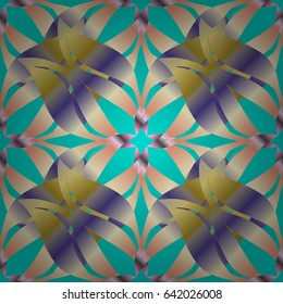 Seamless pattern with flowers. Ornate zentangle texture, endless pattern with abstract flowers. Seamless pattern can be used for wallpaper, web page background, surface textures. Vector ornaments.