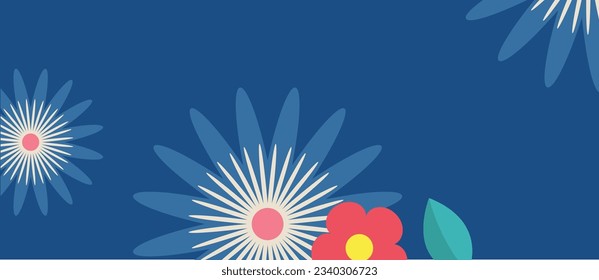 Seamless pattern of flowers with pink. white black , green  blue and orange background. Pink flowers background. textured abstract art textile flower design.Abstract floral seamless pattern. Bright co