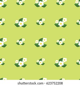 Seamless pattern with flowers. Pretty floral background print