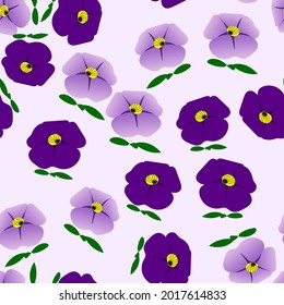 Flores de patrón sin soldadura diseño de impresión abstracto floral púrpura para papel de pared y fondo