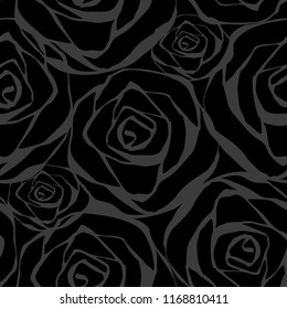 Seamless pattern with flowers roses