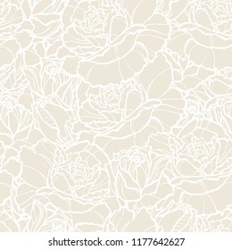 Patrón transparente con rosas florales