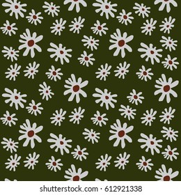 Seamless pattern from flowers roses on a white background