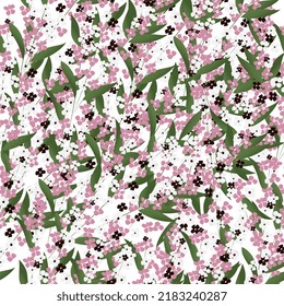 papel tapiz textil de flores de patrón ininterrumpido