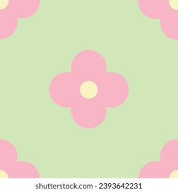 Seamless pattern of flowers for textiles and wallpaper, daisies for children's coloring book. Summer sketch background and texture.