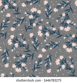 Seamless pattern with flowers. Vector floral pattern. Vector.