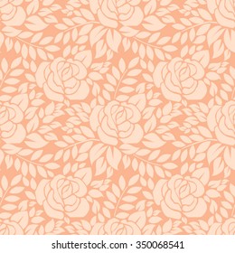 Seamless pattern with flowers. Vector floral illustration with  roses 