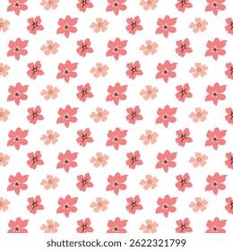 seamless pattern with flowers vector. Flower Seamless Pattern. A delicate and beautiful seamless pattern