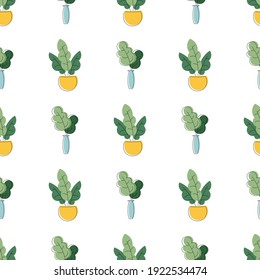 Seamless pattern with flowers. Vector graphic design for paper, textile print, page fill.