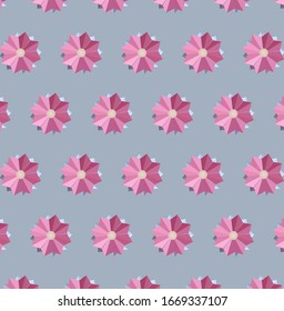 Seamless pattern with flowers. Vector illustration