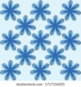 seamless pattern with flowers, vector illustration