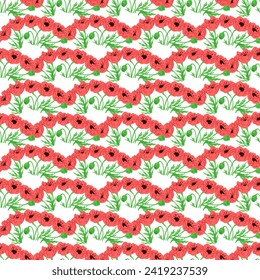 Ilustración vectorial de flores sin foco. Las flores de patrón impecables mostraban una belleza intrincada y la diversidad de la naturaleza Las infinitas posibilidades de diseño sin fisuras despertaron la imaginación La botánica