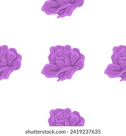Seamless pattern flowers vector illustration. The seamless pattern flora represented natural harmony found in botanical diversity The repetitive nature seamless design created captivating visual