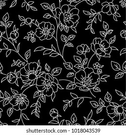 Line Drawing Flower Pattern High Res Stock Images Shutterstock