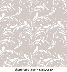 Seamless pattern with flowers. Wrapping, fabric and wallpaper background.