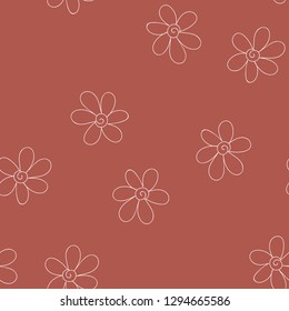 Seamless pattern with flowers for your design. Vector.