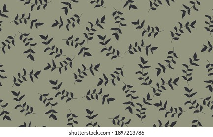 Seamless pattern with flowers,palm branch, leaves. Creative floral texture. Great for fabric, textile Vector Illustration
