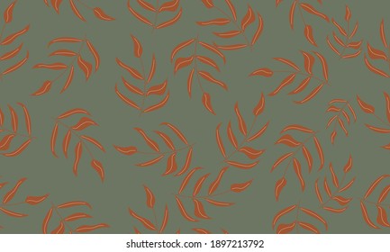 Seamless pattern with flowers,palm branch, leaves. Creative floral texture. Great for fabric, textile Vector Illustration
