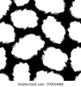 seamless pattern - fluffy skin spots like the jaguar, cat, Dalmatians, a horse or a cow