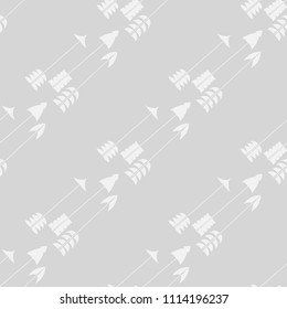 seamless pattern with flying arrows
