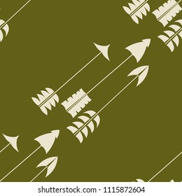 seamless pattern with flying arrows