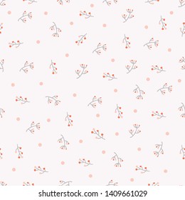 Seamless Pattern Flying Floral Pink Stock Vector (Royalty Free ...