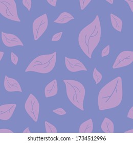 seamless pattern with flying pink flower petals and leaves. Modern design for clothes, packaging, paper, cover, fabricerior decor